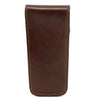 Rear View Of The Brown Leather Pen Pouch