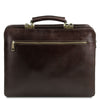 Rear View Of The Dark Brown Professional Leather Bag