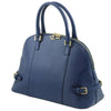 Angled View Of The Dark Blue Casual Handbag