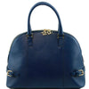 Front View Of The Dark Blue Casual Handbag