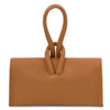 Rear View Of The Cognac Womens Leather Clutch