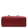 Underneath View Of The Red Womens Shopper Handbag