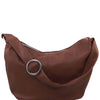Front View Of The Brown Hobo Shoulder Bag