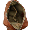 Internal Compartment View Of The Cognac Hobo Shoulder Bag